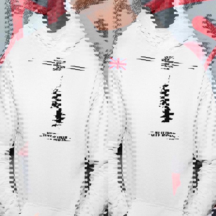 英国の国旗と地図と国の名前 イギリス パーカー 面白い贈り物