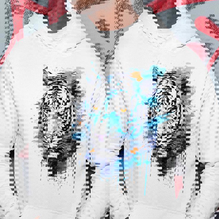 虎のアートワーク 動物園の動物 虎 パーカー 面白い贈り物