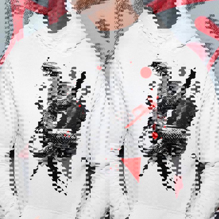 蛇 動物 モチーフ アートワーク 蛇 パーカー 面白い贈り物