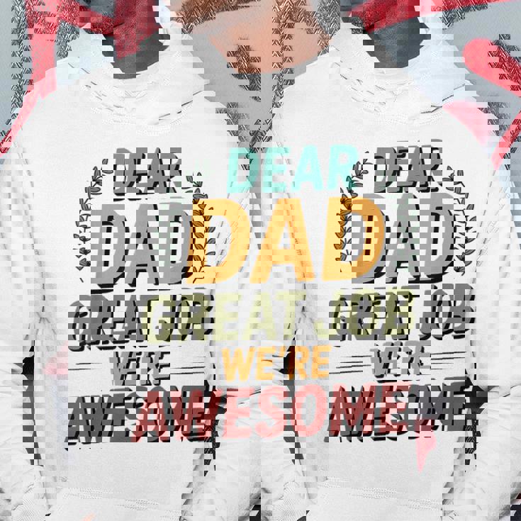 親愛なるお父さん素晴らしい仕事私たちは素晴らしい父の日ありがとう パーカー 面白い贈り物