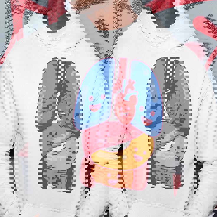 解剖学 生理学 心臓 肺 生命 器官 イラスト パーカー 面白い贈り物