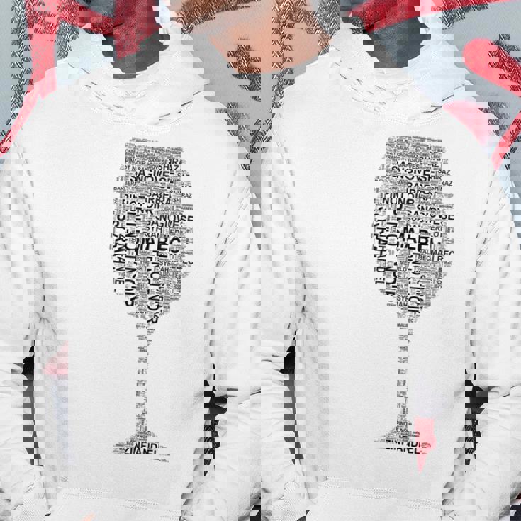 赤ワイングラス ワード アート オブ ワイン タイプ ブラック テキスト パーカー 面白い贈り物