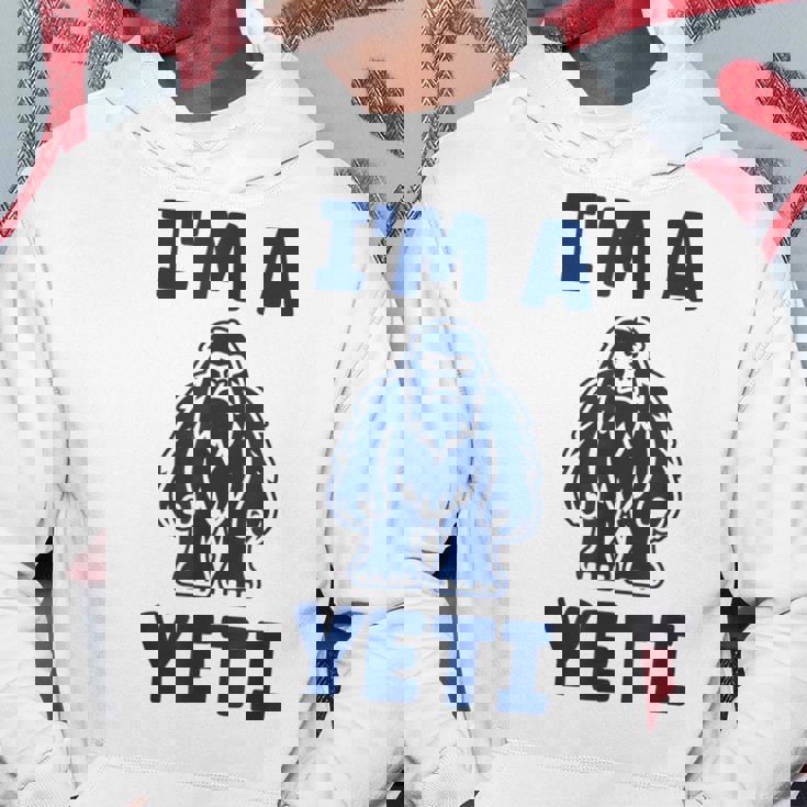 野獣のイエティ 忌まわしい雪だるまのユーモア 私はイエティが大好き I'm A Yeti パーカー 面白い贈り物