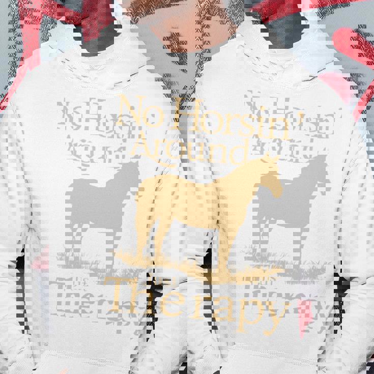 面白い 治療的 乗馬 馬 補助療法 ヒーリング 長袖tシャツ パーカー 面白い贈り物