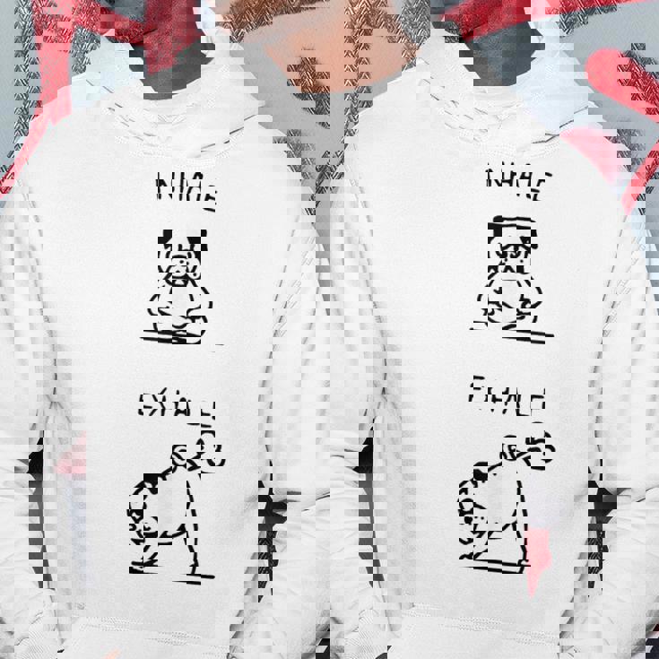 面白いtシャツ 面白いパグヨガのポーズ パグ好きなパグの飼い主さん パーカー 面白い贈り物