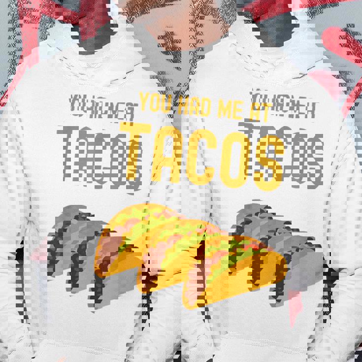 面白いタコス You Had Me At Tacos かわいい 愛らしいタコス フード パーカー 面白い贈り物