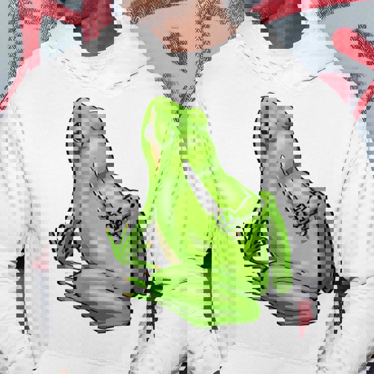 面白い邪悪なカエル サカラスティック 怒っているカエル かわいい 不機嫌な狂気 パーカー 面白い贈り物