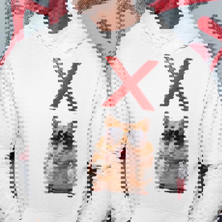 面白くて笑いたい人のためのxハムスター。 長袖tシャツ パーカー 面白い贈り物