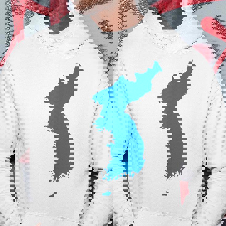 韓国統一旗、韓国統一地図 パーカー 面白い贈り物