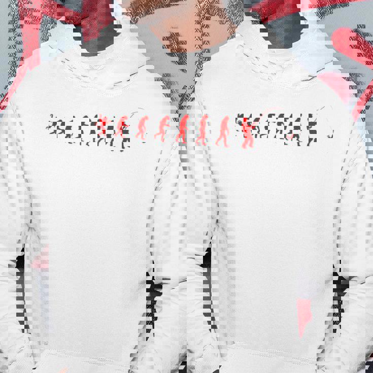 類人猿から漁師への釣りの進化 パーカー 面白い贈り物