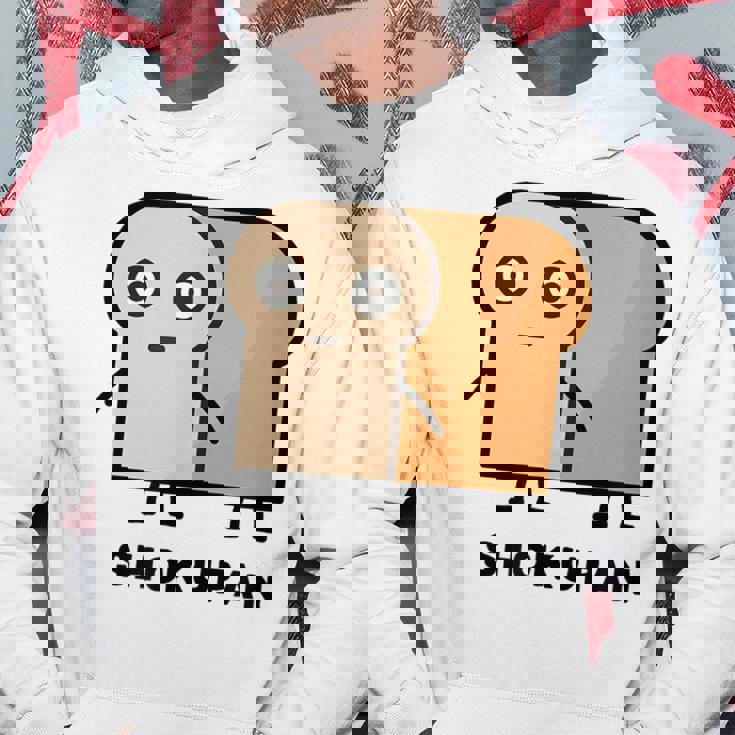 食パン 顔 イラスト かわいい おもしろ 面白い 簡単 シンプル ゆるい 食パン好き パーカー 面白い贈り物