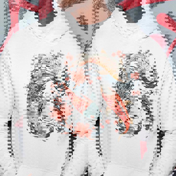 鯉 桜 長袖tシャツ パーカー 面白い贈り物