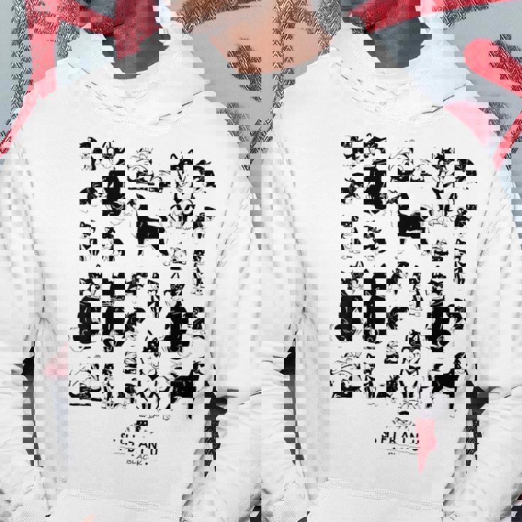 黒柴たくさん かわいい柴犬 柴犬イラスト パーカー 面白い贈り物