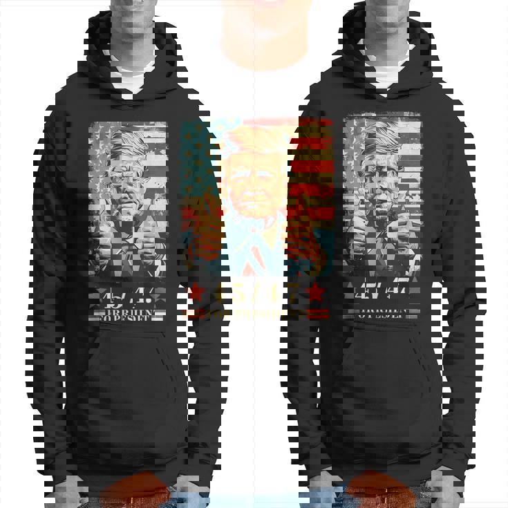 2024年大統領向けトランプ4547 パーカー