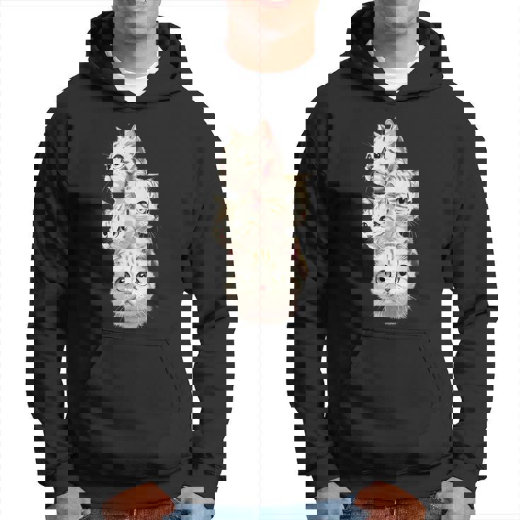 4 匹のかわいい猫 猫愛好家に最適 パーカー