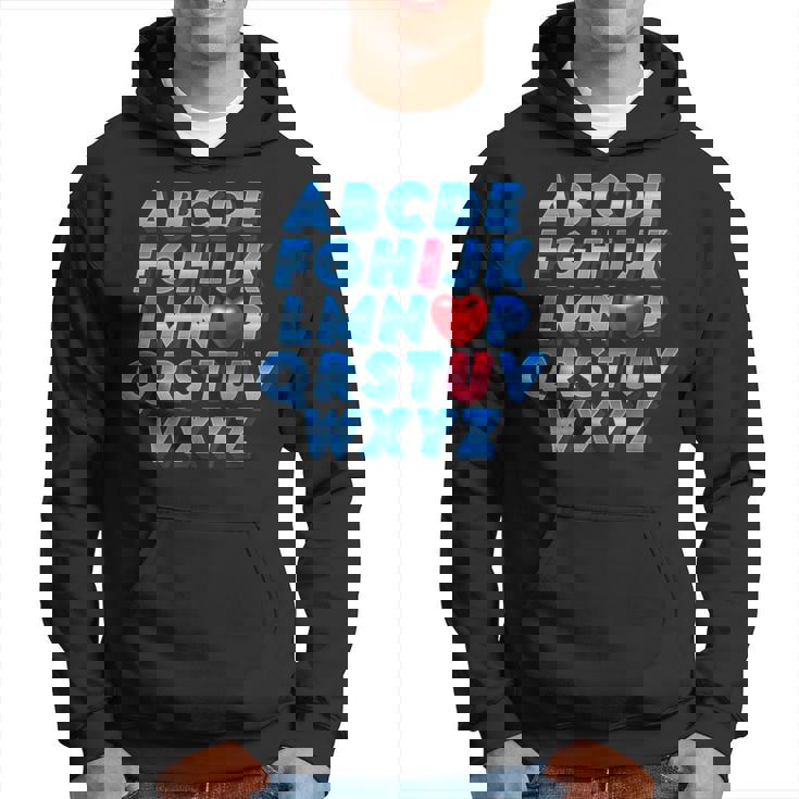 Abc アルファベット I Love You 英語 先生 バレンタインデー パーカー