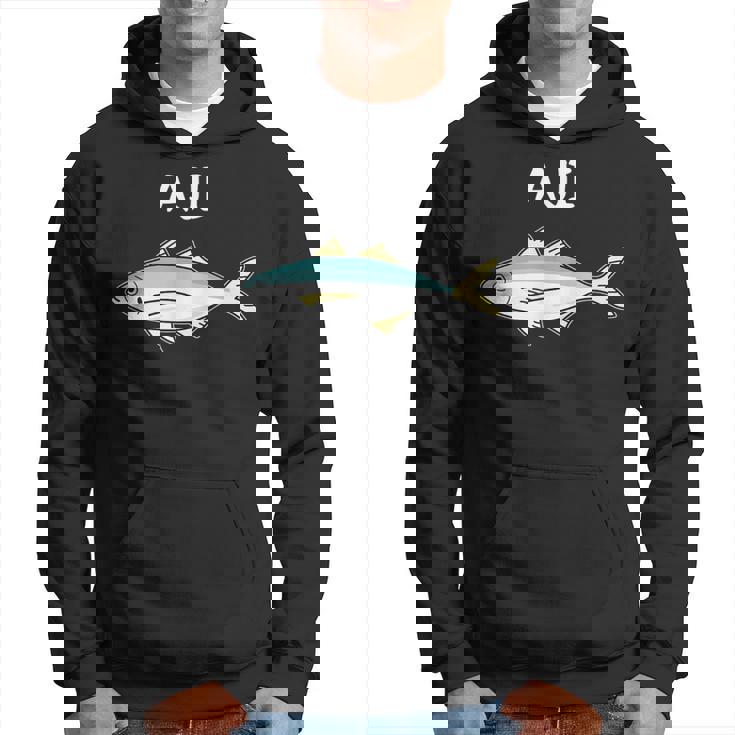 Aji 鯵 アジ 願掛け 釣り好き 魚好き 海釣り 趣味 おもしろ 寿司ネタ 趣味釣り 船釣り 釣り パーカー