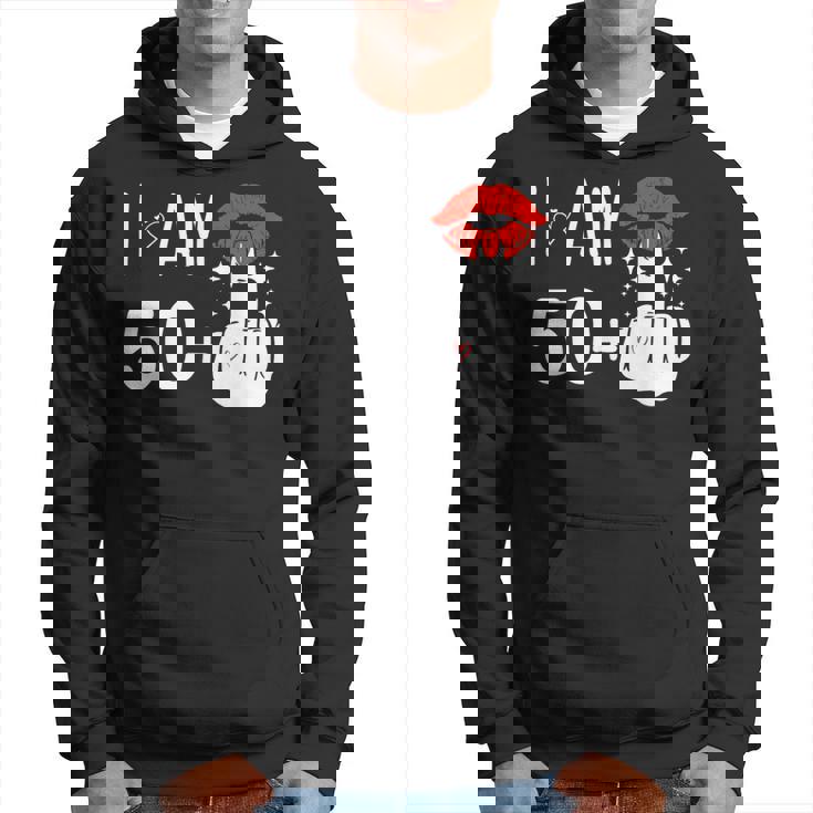 I Am 50 Plus 1 中指 51歳の誕生日 面白い パーカー