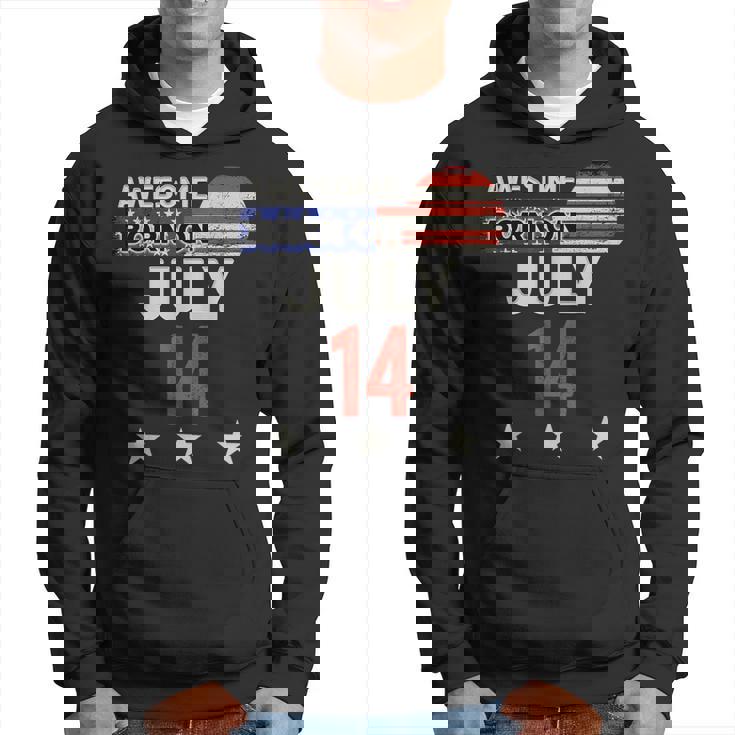 Awesome 7月14日 ヴィンテージ アメリカ国旗 クラシック 7月14日 パーカー