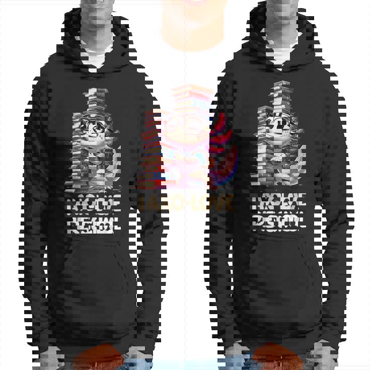 I Axo Love Presschool Axolotl 新学期読書 パーカー