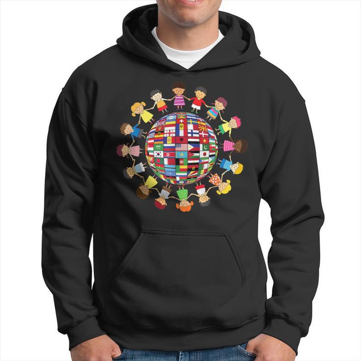 Banderas Del Mundo Cultural Diversidad Niños Alrededor Del Mundo Sudadera