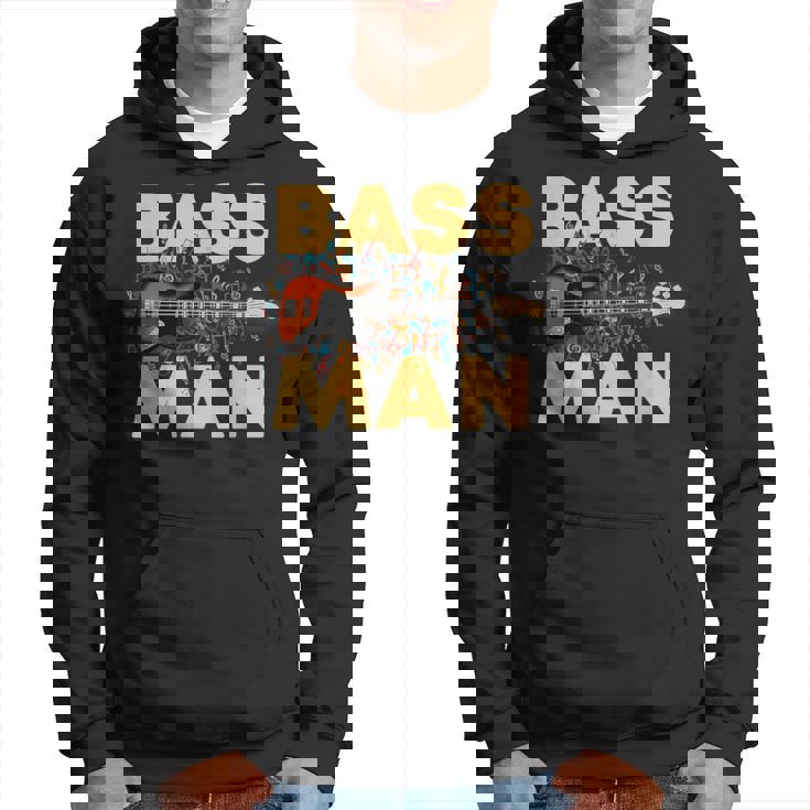 Bass Man 面白いバスプレーヤー ギタリスト ベーシスト ミュージシャン パーカー