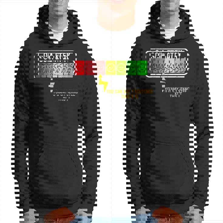 Bateríaocial Divertida Introvertida Charlaocialocialización Sudadera