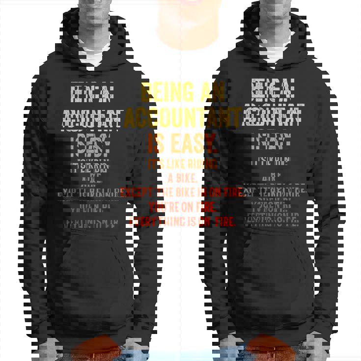 Being An Accountant Is Easy Accounting Cpaグラフィック パーカー