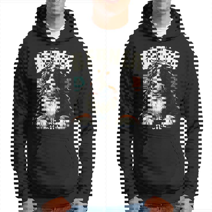 Berner And Chill バーニーズマウンテンドッグ 面白いグラフィックtシャツ パーカー