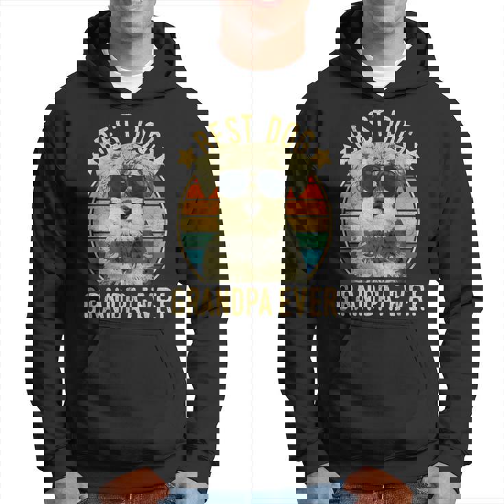 Best Dog Grandpa Ever ミニチュア シュナウザー 父の日 パーカー