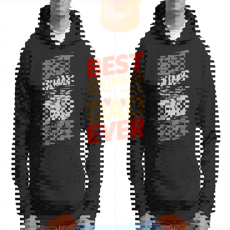 Best Drummer Dad Ever For ギフト アイデア ドラム ファニー パパ パーカー