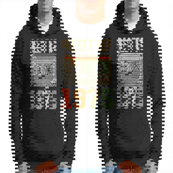 Best Of 1975 オールド・カセット 50歳の誕生日 レトロ パーカー