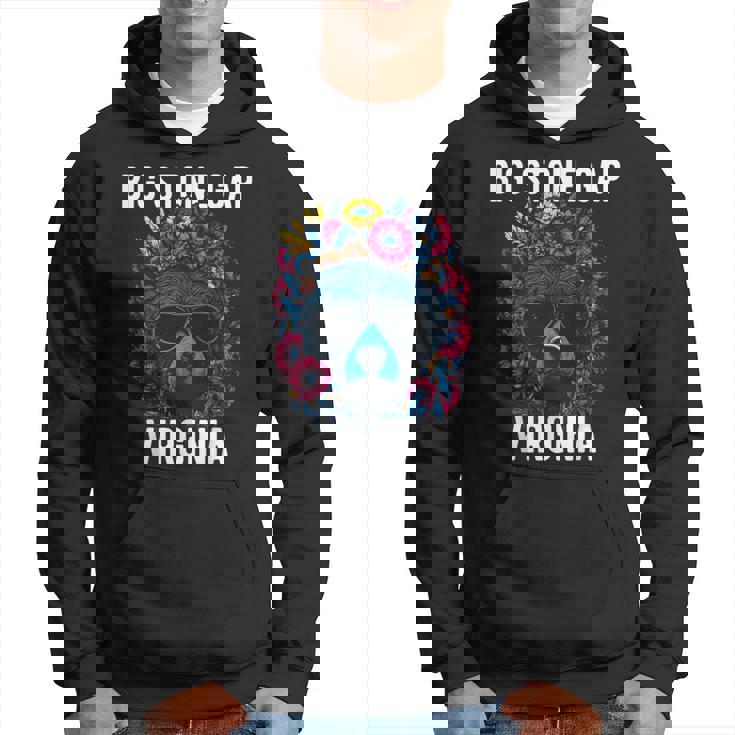 Bigtone Gap バージニア Usa クマと花のデザイン パーカー