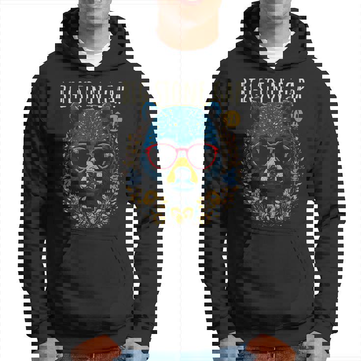 Bigtone Gapirginia Usa 風変わりなクマのデザイン パーカー