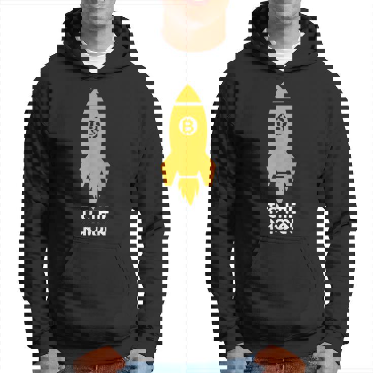 Bitcoin To The Moon おもしろビットコインシャツ ビットコインギフト パーカー