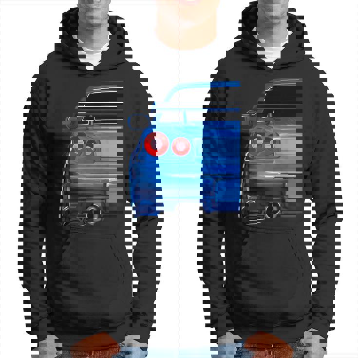 Blue Gt R 34 Jdm スカイラインスタンス カー ドリフトレーシング パーカー