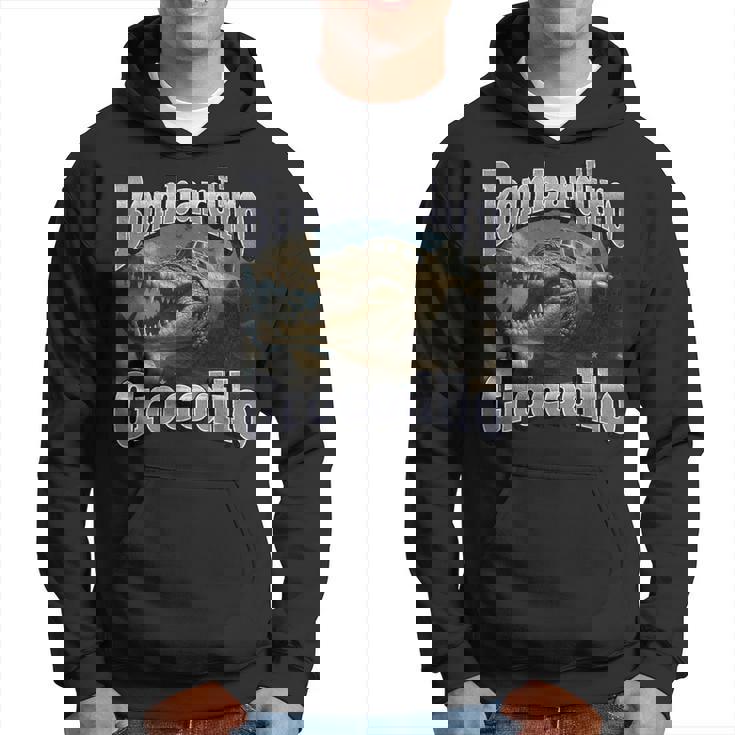 Bombadiro Crocodilo 面白いイタリアンブレインロットミームグラフィック パーカー