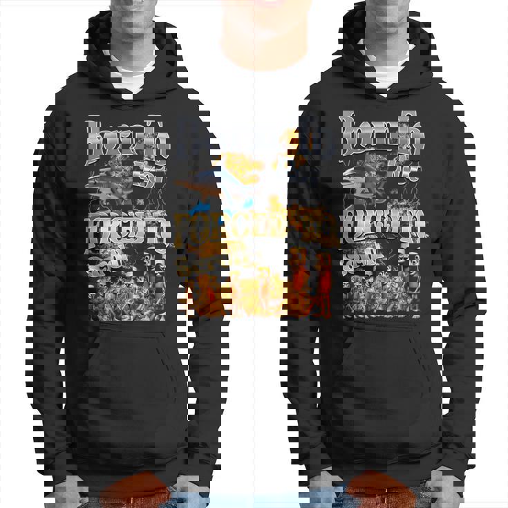 Born To Rot 強制スクロールされた面白いイタリアンブレインロットミーム パーカー