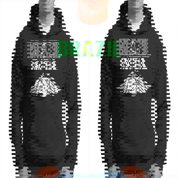 Brasil Baloncesto Fans Jersey Bandera Brasileña Deporte Amantes In Mangas Sudadera