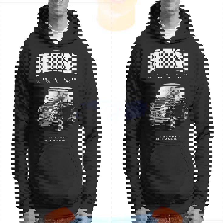 British Classic Car ダークブルー ミニスポーツカー パーカー