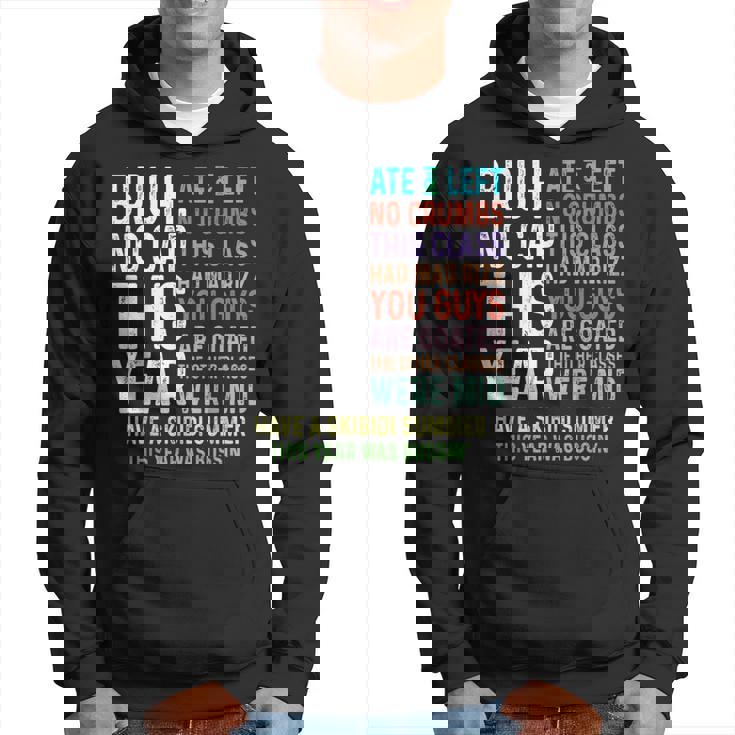 Bruh This Year Was Goated No Cap 面白い 学校最後の日 パーカー