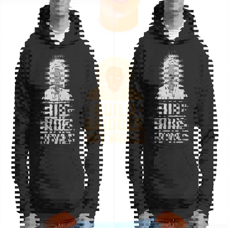 Build Bridges Not Walls 教皇フランシスコ ヴィンテージtシャツ パーカー