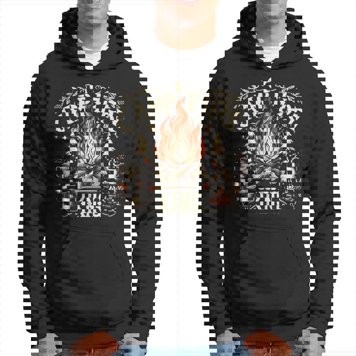 Campfire King おもしろキャンプギフト 焚き火 パーカー