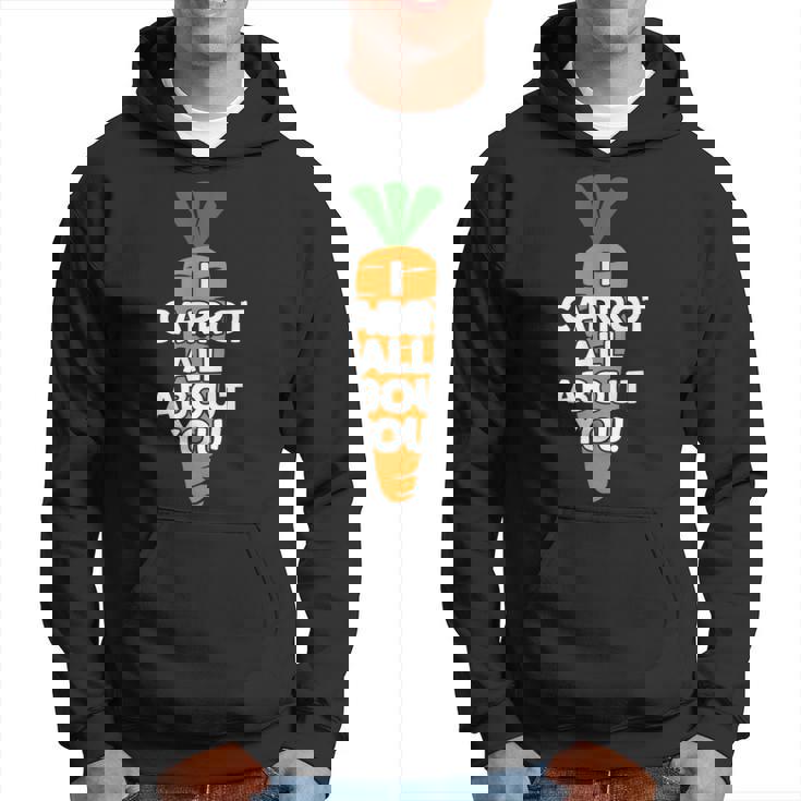 I Carrot All About You 面白い 野菜しゃれ 野菜愛好家 パーカー