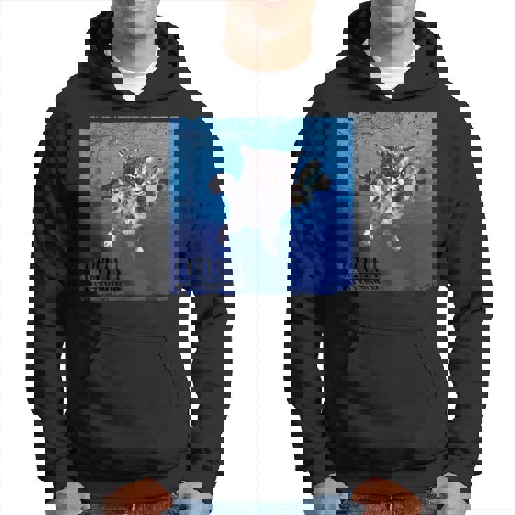 Cat Nevermind 子猫ニャーパロディ 面白い猫 動物好き パーカー