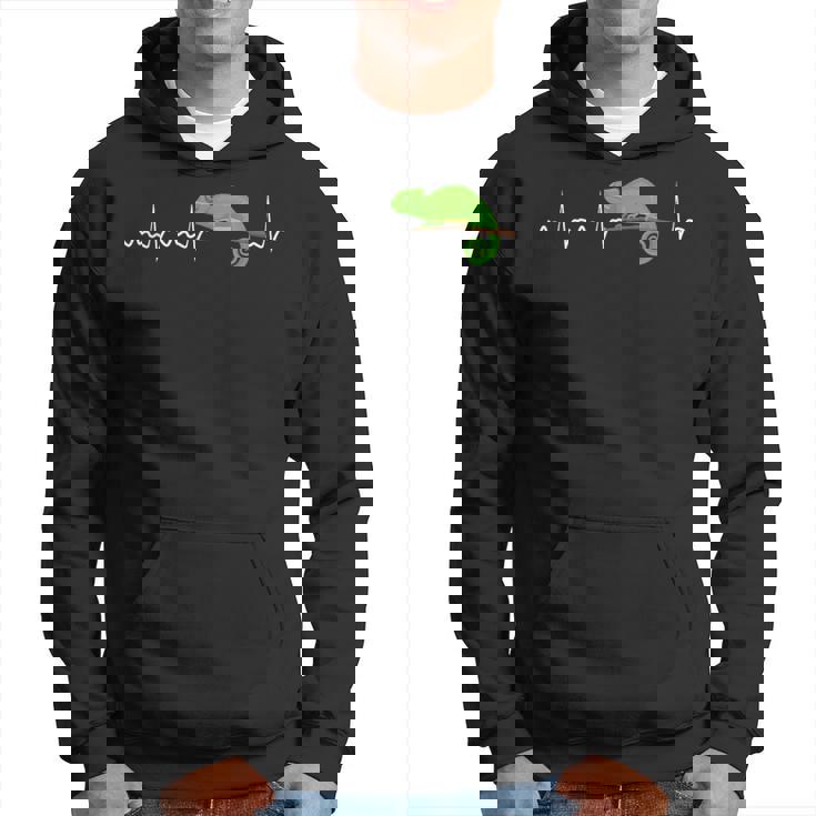 Chameleon ハートビート カメレオン 爬虫類トカゲ パーカー