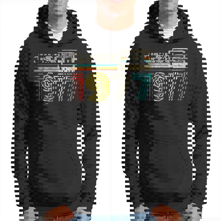 Classic 1977 Retro Birthday Idea 1977 Cassette Tapeintage パーカー