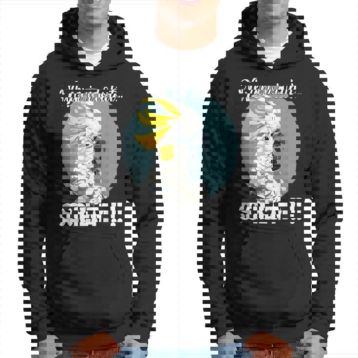 Cockatoo Meme T、面白い叫び声を上げているキバタン パーカー