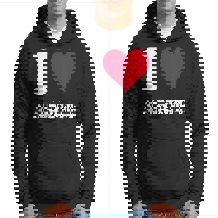 Corazón Rojo Me Encanta Albacete Sudadera