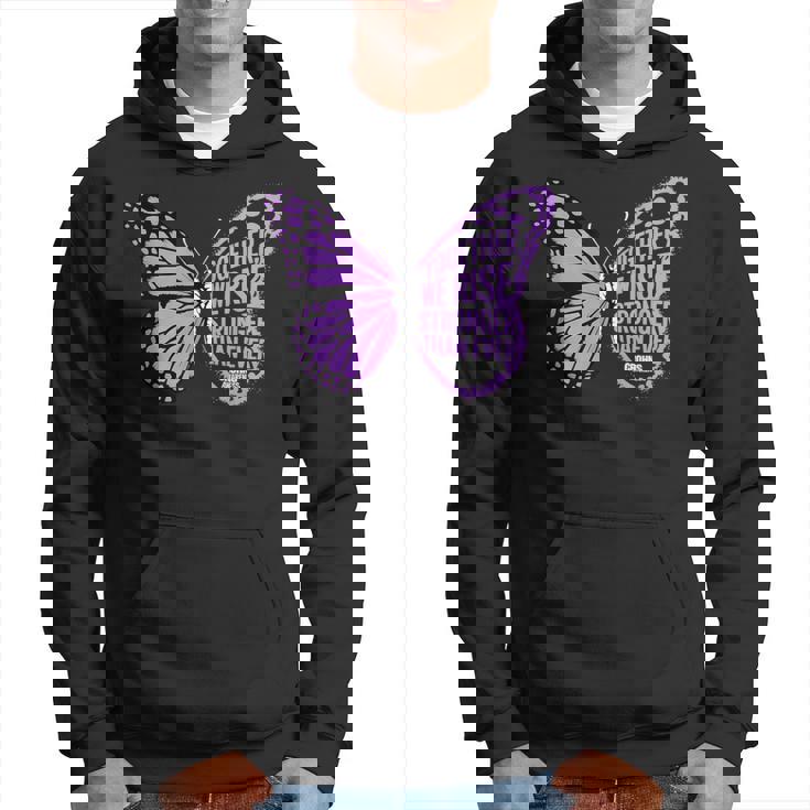 Crohns Awareness Together We Rise パープルリボン バタフライ パーカー